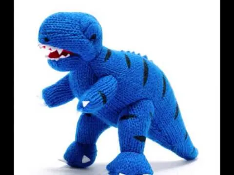 Dinosaurio Azul a Crochet Juguete Para Niños - YouTube