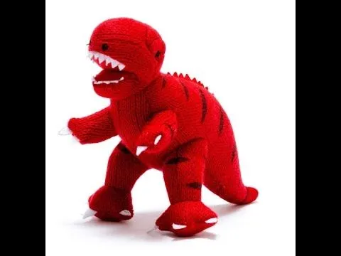 Dinosaurio Rojo a Crochet Juguete Para Niños - YouTube Dinosaurio Rojo a Crochet Juguete Para Niños - YouTube