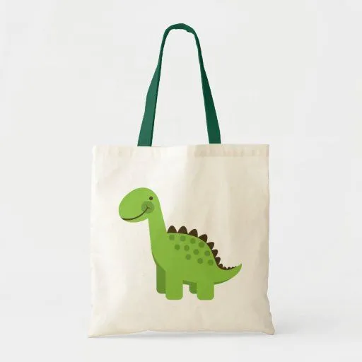 Dinosaurio verde lindo bolsa tela barata | Zazzle Dinosaurio verde lindo bolsa tela barata | Zazzle