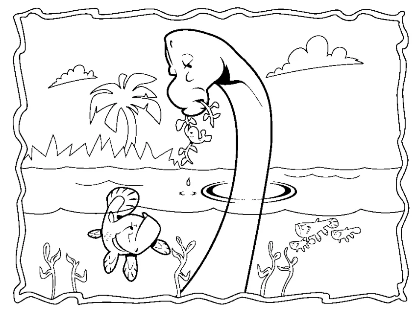 Dinosaurios para colorear