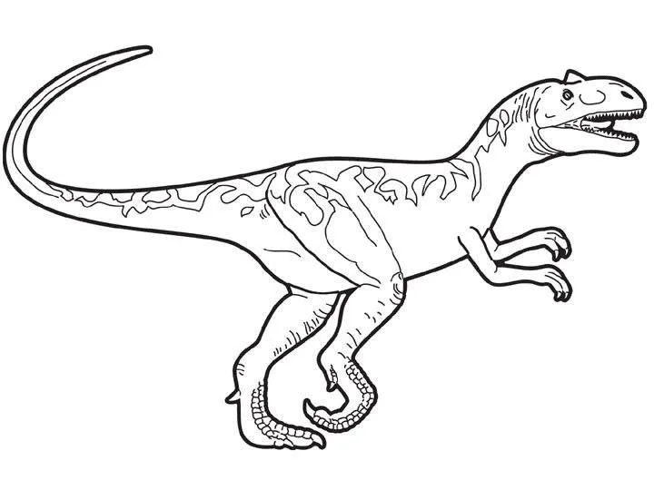 Dibujos para colorear DINOSAURIOS, Tyrannosaurus Rex para imprimir