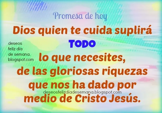 Dios te Cuida. Un Buen Deseo para ti | Deseos Feliz Día de Semana Dios te Cuida. Un Buen Deseo para ti | Deseos Feliz Día de Semana