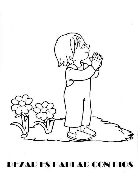 Dios y los niños para colorear - Imagui