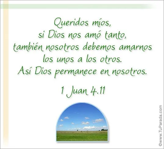 Así Dios permanece en nosotros. Espirituales, ver tarjetas ...