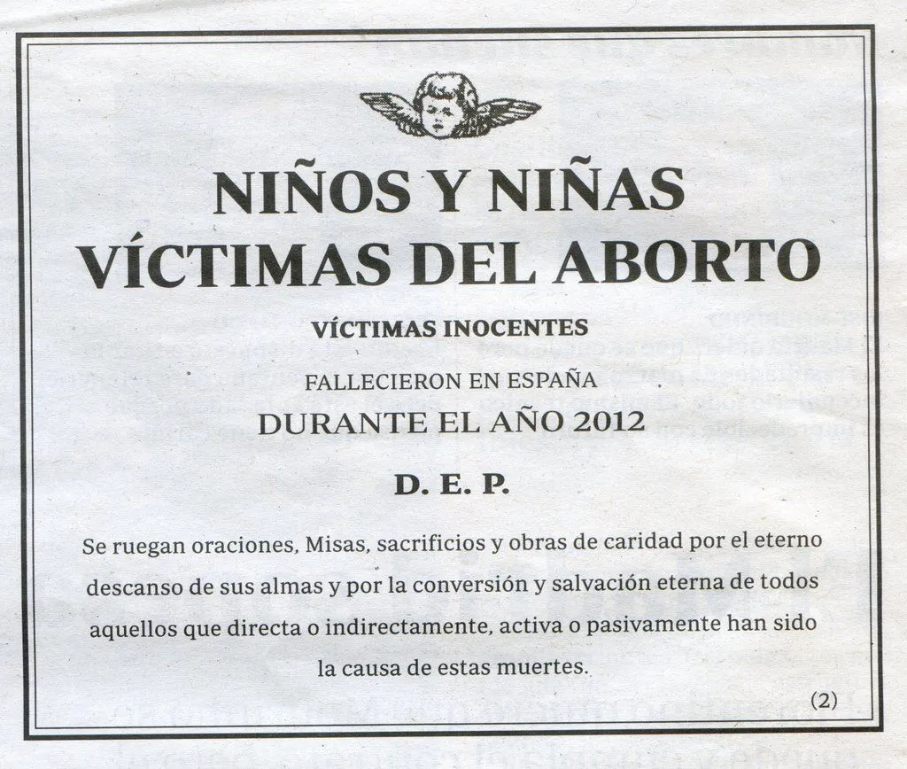 Los dioses emboscados: Esquela de hoy en ABC, día de los Santos ... Los dioses emboscados: Esquela de hoy en ABC, día de los Santos ...
