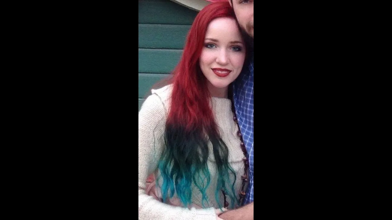 DIP DYE HAIR ROJO Y AZUL/MECHAS CALIFORNIANAS DE COLORES!! TIPS E ...