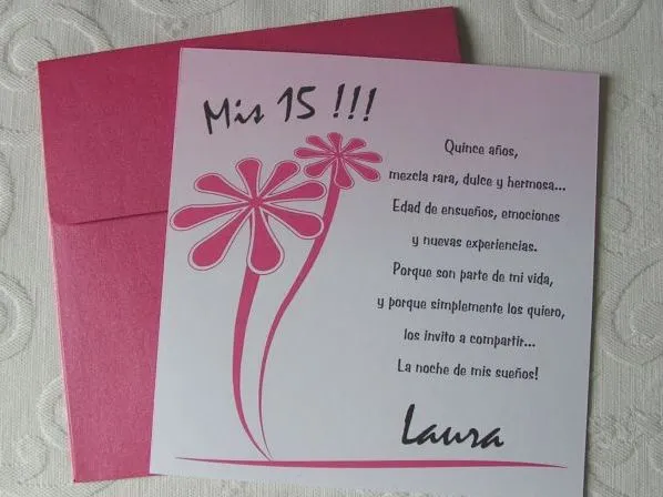 tarjetas de 15 años - Buscar con Google | tarjetas | Pinterest ...