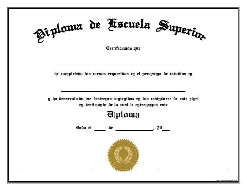 Diploma de Escuela Superior - Para Imprimir Gratis ... Diploma de Escuela Superior - Para Imprimir Gratis ...
