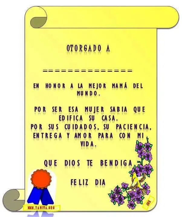Maestra de Infantil: Diplomas para el día de la madre Maestra de Infantil: Diplomas para el día de la madre