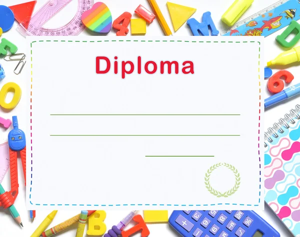 Diploma de preescolar — Foto stock © jordache #1997655 Diploma de preescolar — Foto stock © jordache #1997655