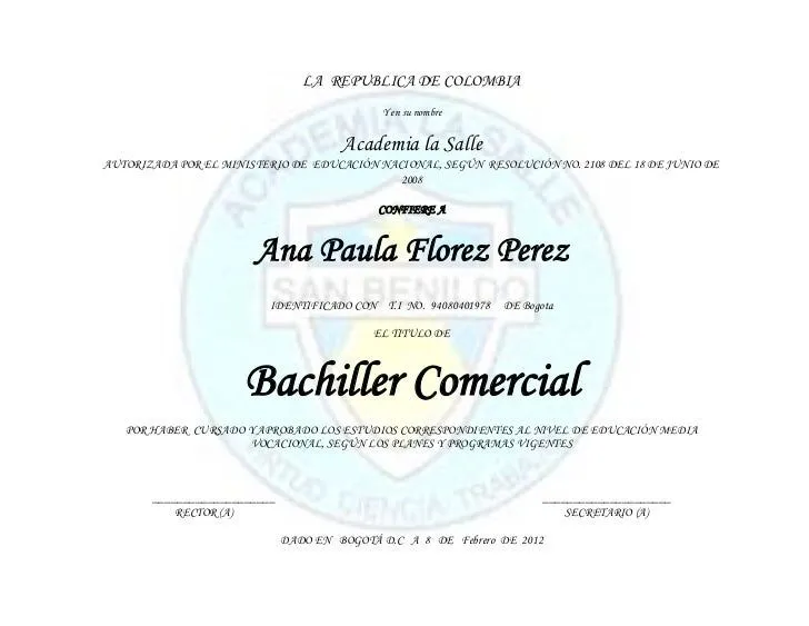 Diplomas 1