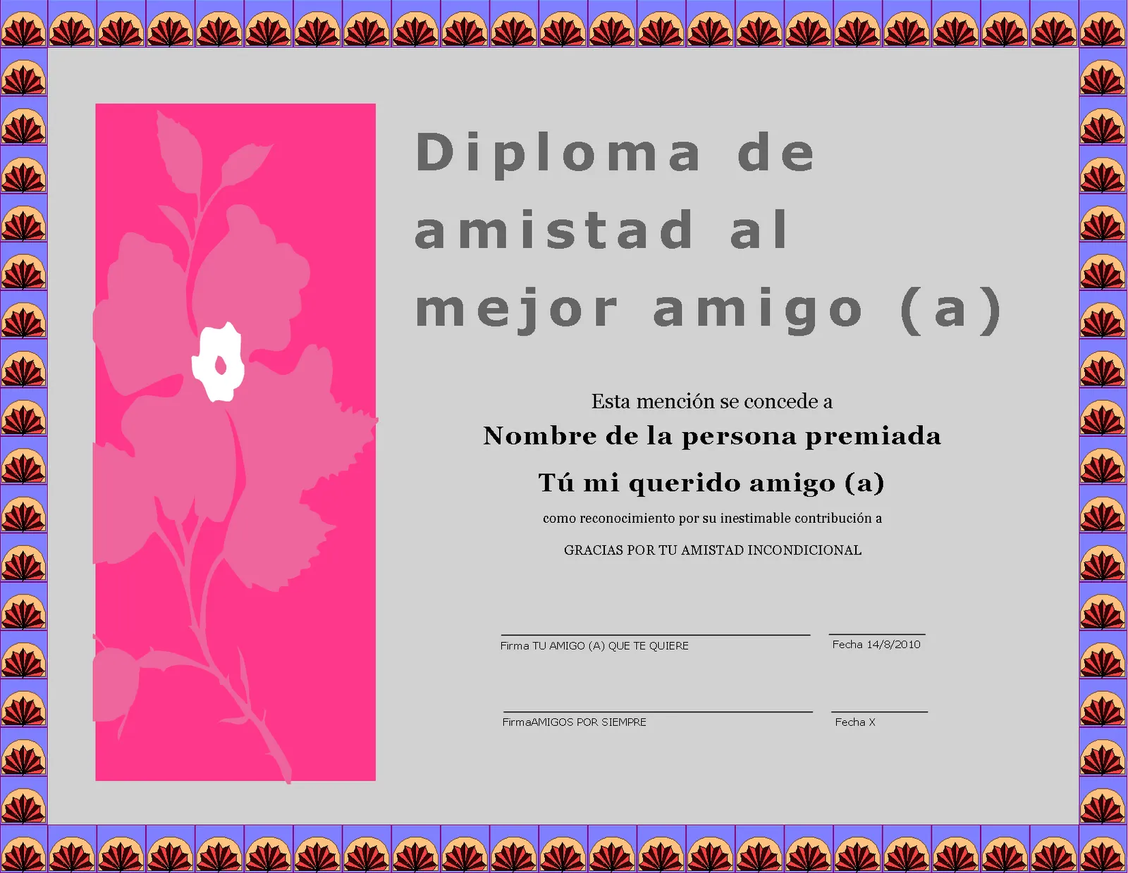 Imágenes bellas en general: Imágenes Diplomas de la amistad Imágenes bellas en general: Imágenes Diplomas de la amistad