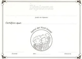 Moldes para Todo: *-* Diplomas Blanco y Negro *-*