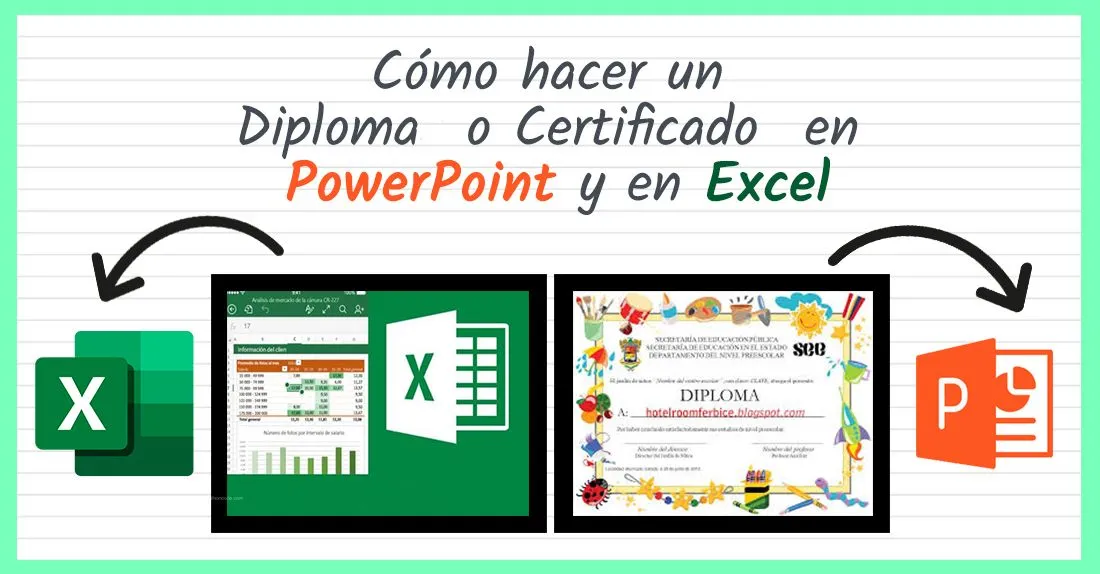 Cómo hacer Diplomas o Certificados en PowerPoint o en Excel - 2023 Cómo hacer Diplomas o Certificados en PowerPoint o en Excel - 2023