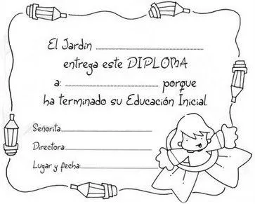 COLOREA TUS DIBUJOS: Diploma de Educación Inicial COLOREA TUS DIBUJOS: Diploma de Educación Inicial