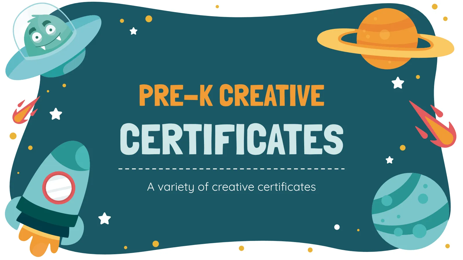 Diplomas creativos para preescolar | Tema Google Slides y PPT Diplomas creativos para preescolar | Tema Google Slides y PPT
