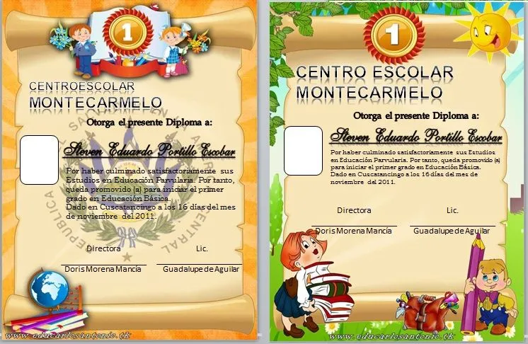 Diplomas para preescolar para editar - Imagui Diplomas para preescolar para editar - Imagui