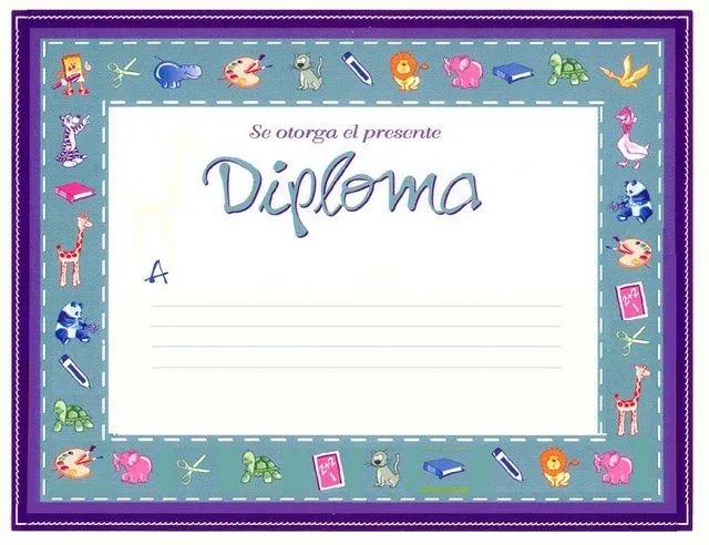Plantillas de diplomas para niños de primaria - Imagui Plantillas de diplomas para niños de primaria - Imagui
