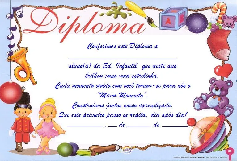 Diplomas graciosos escolares - Imagui