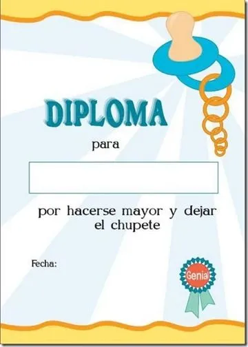 Diplomas Infantiles. Diplomas y certificados infantiles para ...