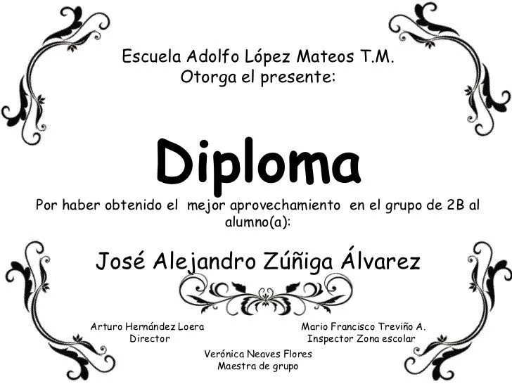 Diplomas por grupo