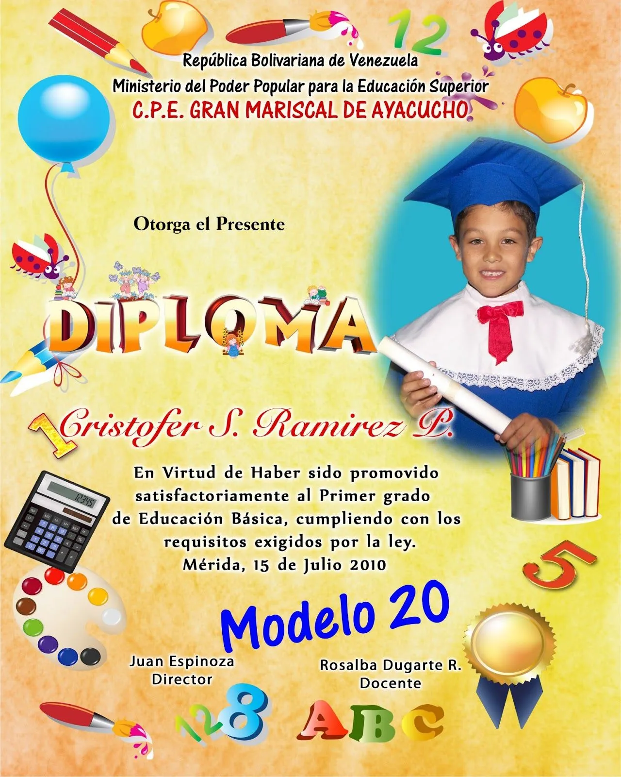 Diplomas Preescolar | Fotografia y Diseño