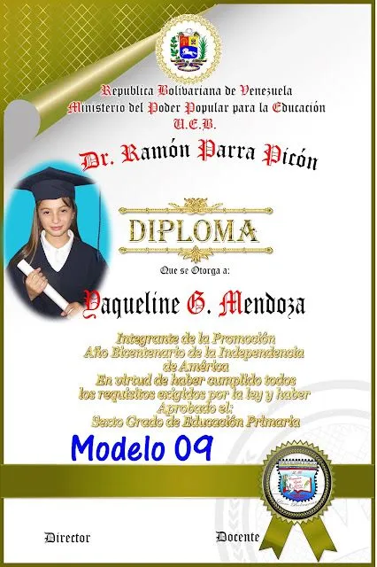 Diplomas Sexto Grado | Fotografia y Diseño
