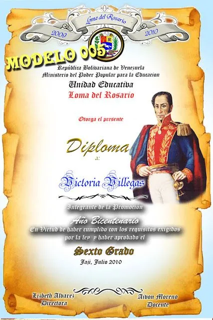 Marcos de diplomas de 6to grado - Imagui