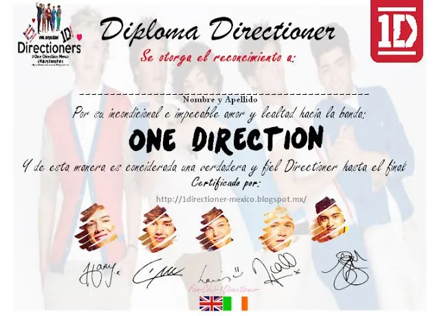 Directioners: Diploma, Acta de Matrimonio y Credencial de One ... Directioners: Diploma, Acta de Matrimonio y Credencial de One ...
