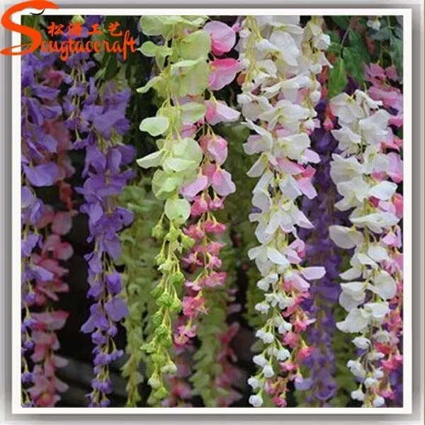 Directo de fábrica de silicona artificial flores wisteria barato ... Directo de fábrica de silicona artificial flores wisteria barato ...
