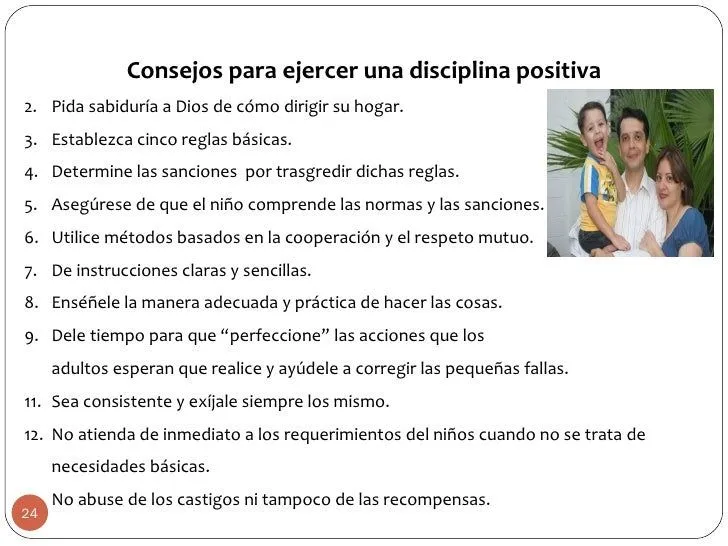La disciplina en el hogar