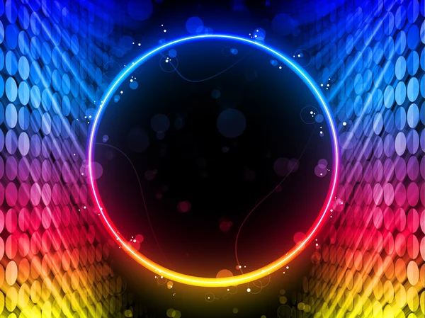 Disco Abstract Circle Box on Black Background — Vector stock ... Disco Abstract Circle Box on Black Background — Vector stock ...