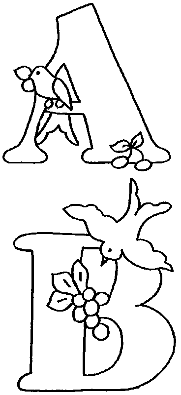 DISEGNI ALFABETO UCCELLI, disegni per bambini da stampare e ... DISEGNI ALFABETO UCCELLI, disegni per bambini da stampare e ...