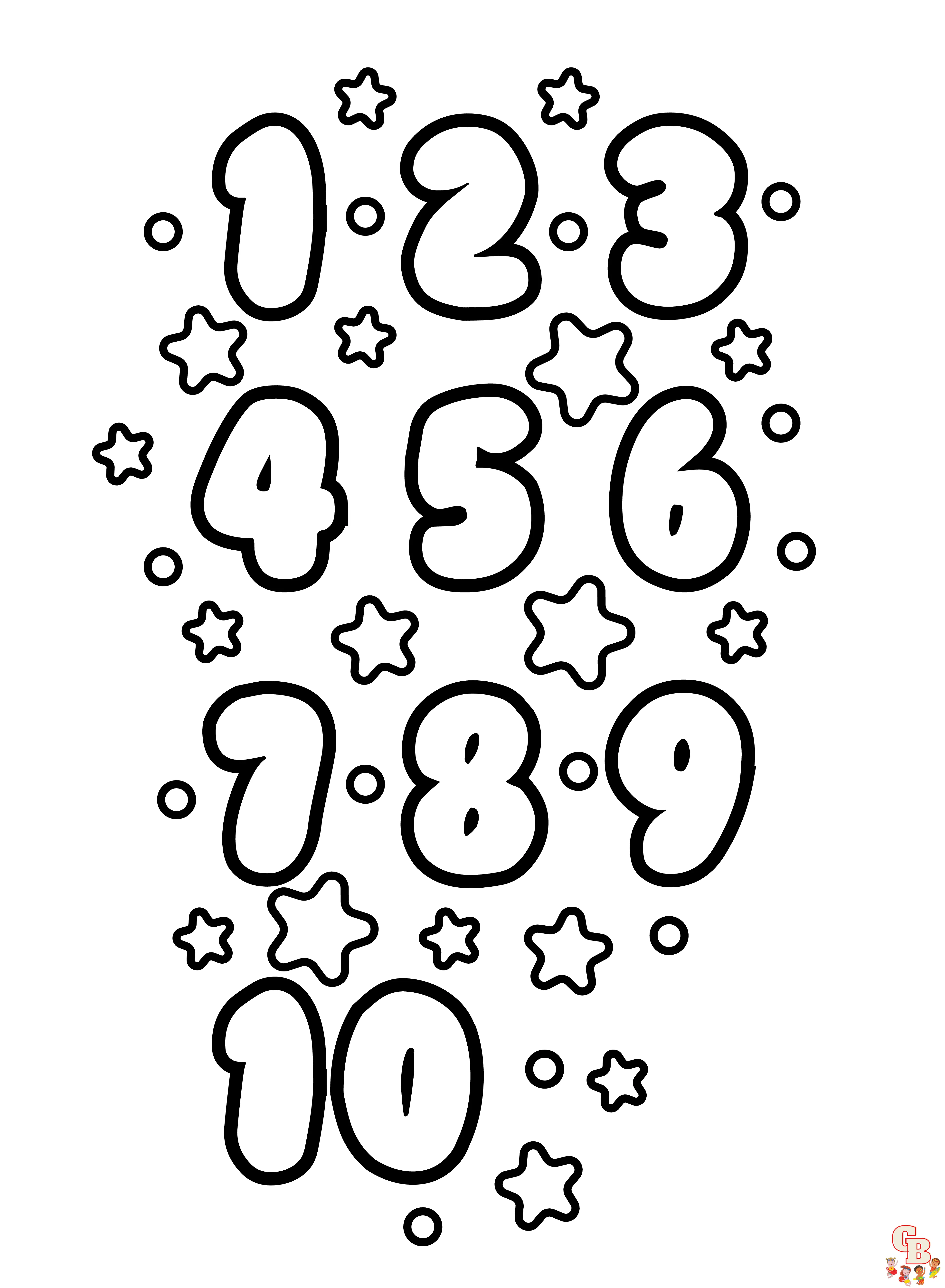 Disegni da colorare con numeri stampabili gratuiti per bambini e adulti Disegni da colorare con numeri stampabili gratuiti per bambini e adulti
