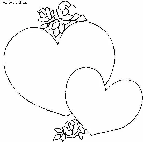 DISEGNI CUORI 6, disegni per bambini da stampare e colorare, by ...