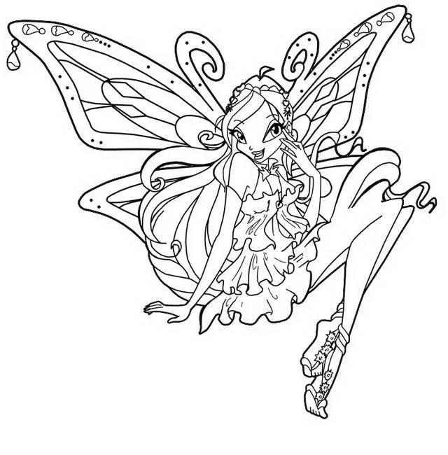 Disegni delle winx da colorare: Flora believix - Disegni da colorare Disegni delle winx da colorare: Flora believix - Disegni da colorare