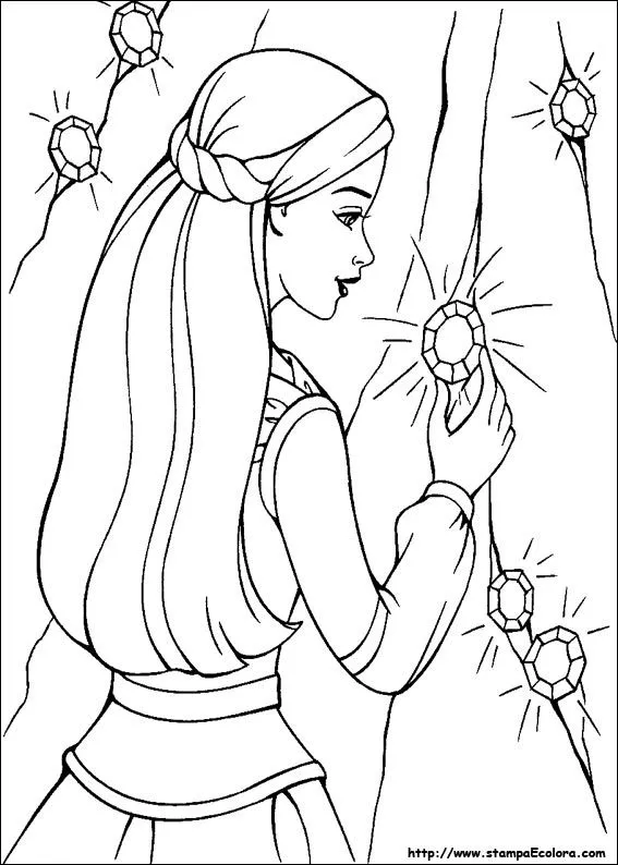 Disegni di Barbie e la Magia di Pegaso da colorare