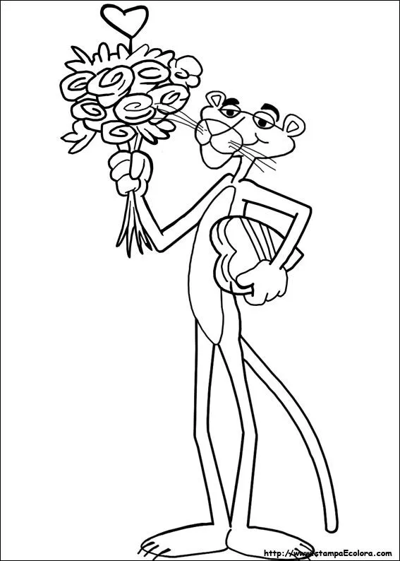 Disegni di La Pantera Rosa da colorare