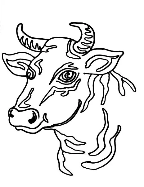disegno bue da colorare..disegno buoi da colorare..disegno toro ...
