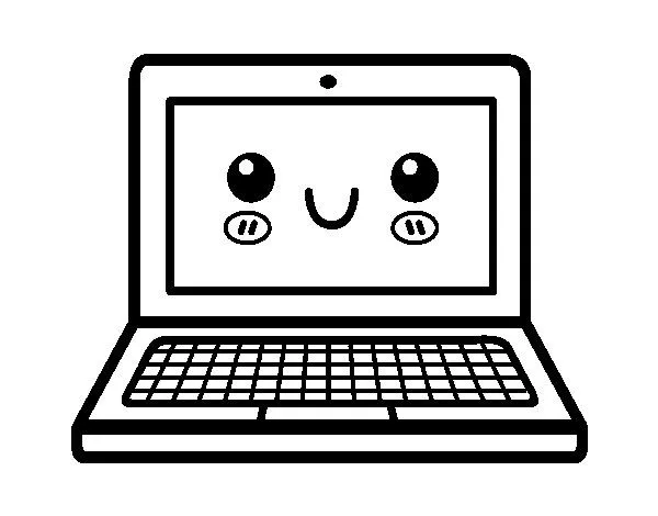Disegno di Un computer portatile da Colorare - Acolore.com Disegno di Un computer portatile da Colorare - Acolore.com