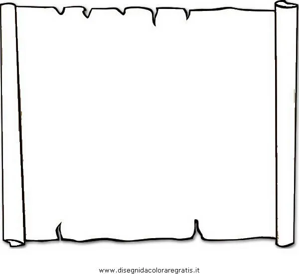 Disegno pergamena_4: misti da colorare