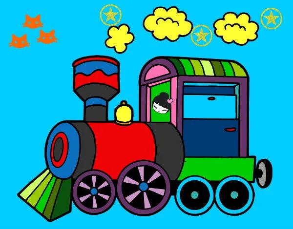 Disegno treno colorato da Clelia il 28 di Giugno del 2012 Disegno treno colorato da Clelia il 28 di Giugno del 2012
