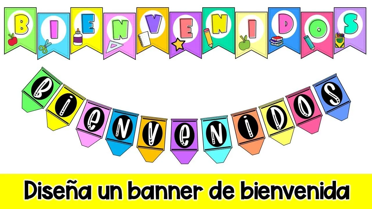 DISEÑA TU BANNER DE BIENVENIDA PARA EL SALÓN DE CLASES/VIDEO 14 DEL CURSO DISEÑA TU MATERIAL - YouTube DISEÑA TU BANNER DE BIENVENIDA PARA EL SALÓN DE CLASES/VIDEO 14 DEL CURSO DISEÑA TU MATERIAL - YouTube