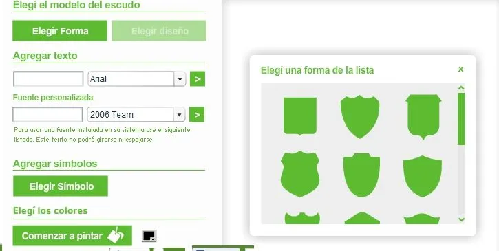 diseña tu escudo de futbol - Taringa!