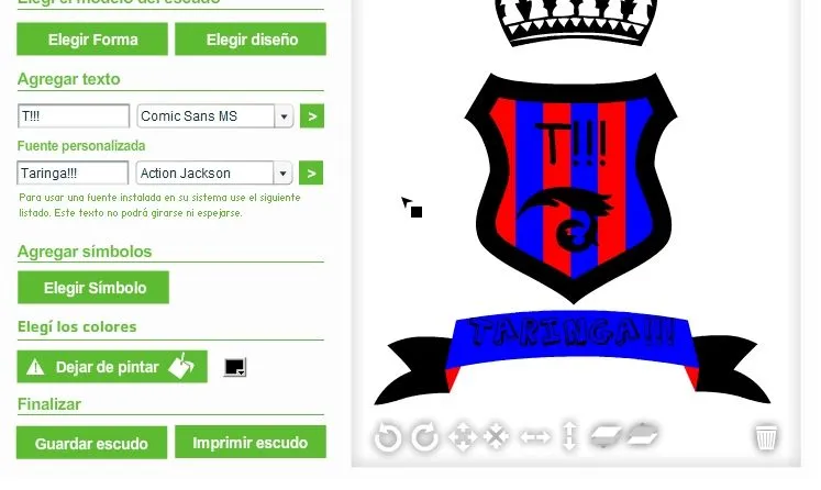 diseña tu escudo de futbol - Taringa!