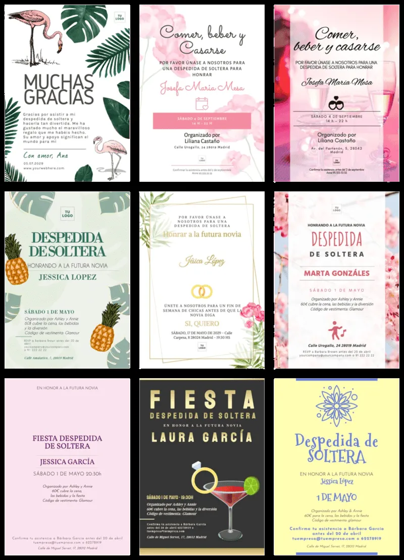 Diseña invitaciones para Despedida de Soltera gratis Diseña invitaciones para Despedida de Soltera gratis