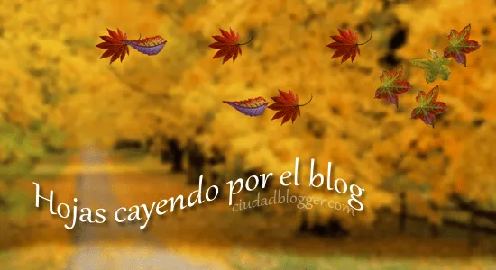 COMO DISEÑAR TU PAGINA: Hojas de otoño cayendo en el blog COMO DISEÑAR TU PAGINA: Hojas de otoño cayendo en el blog