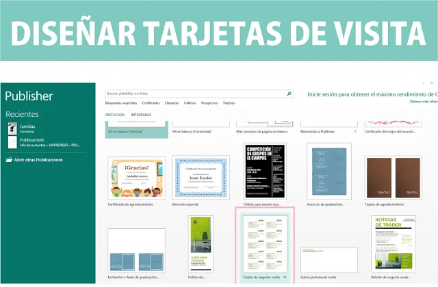 Diseñar tarjetas de visita en Publisher - Paperblog Diseñar tarjetas de visita en Publisher - Paperblog