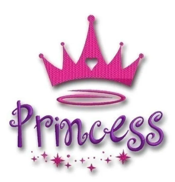 Diseño del bordado corona princesa por Embroitique en Etsy Diseño del bordado corona princesa por Embroitique en Etsy