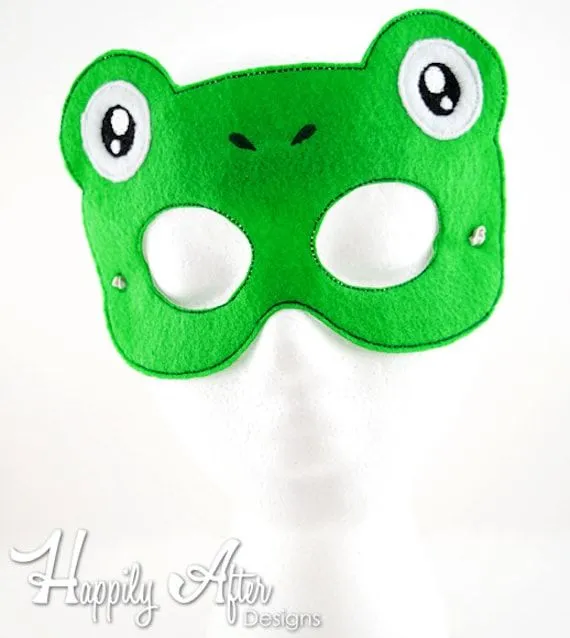 Diseño de bordado máscara rana Sapo bordado de máquina ITH - Etsy España Diseño de bordado máscara rana Sapo bordado de máquina ITH - Etsy España